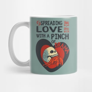 Funny Cancer Zodiac Sign - Spreading Love With A Pinch Of Drama - White Mug